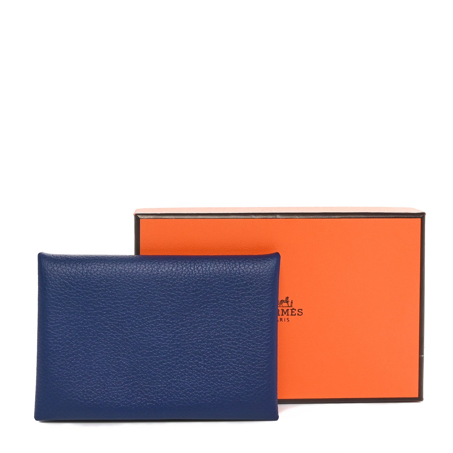 Hermes Evercolor Verso Calvi Card Case Bleu Saphir Bleu France 9 of 9