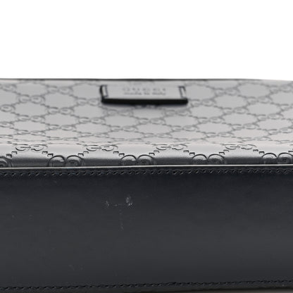 Gucci Guccissima Zip Pouch Wristlet Black 9 of 9