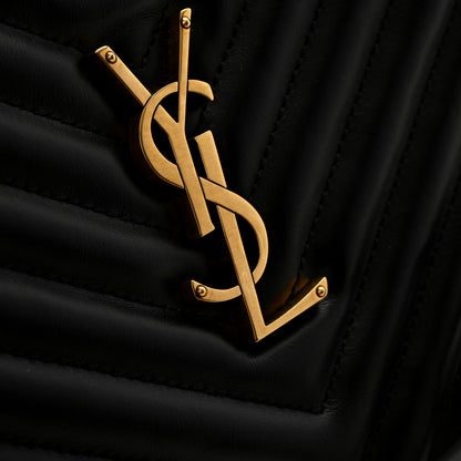 Saint Laurent Calfskin Matelasse Monogram Lou Camera Bag Black 12 of 13