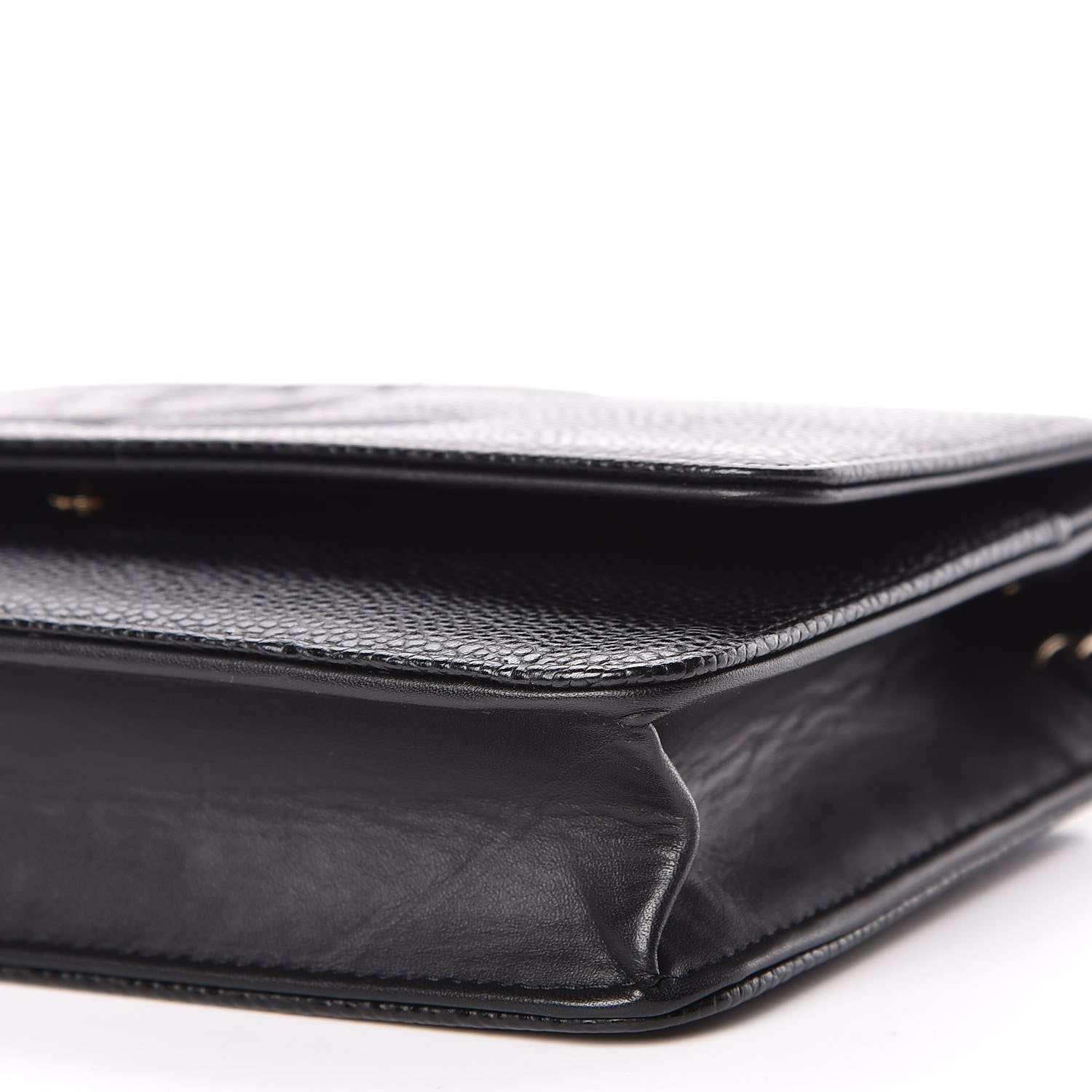 Chanel Caviar Timeless CC Wallet On Chain WOC Black 7 of 14