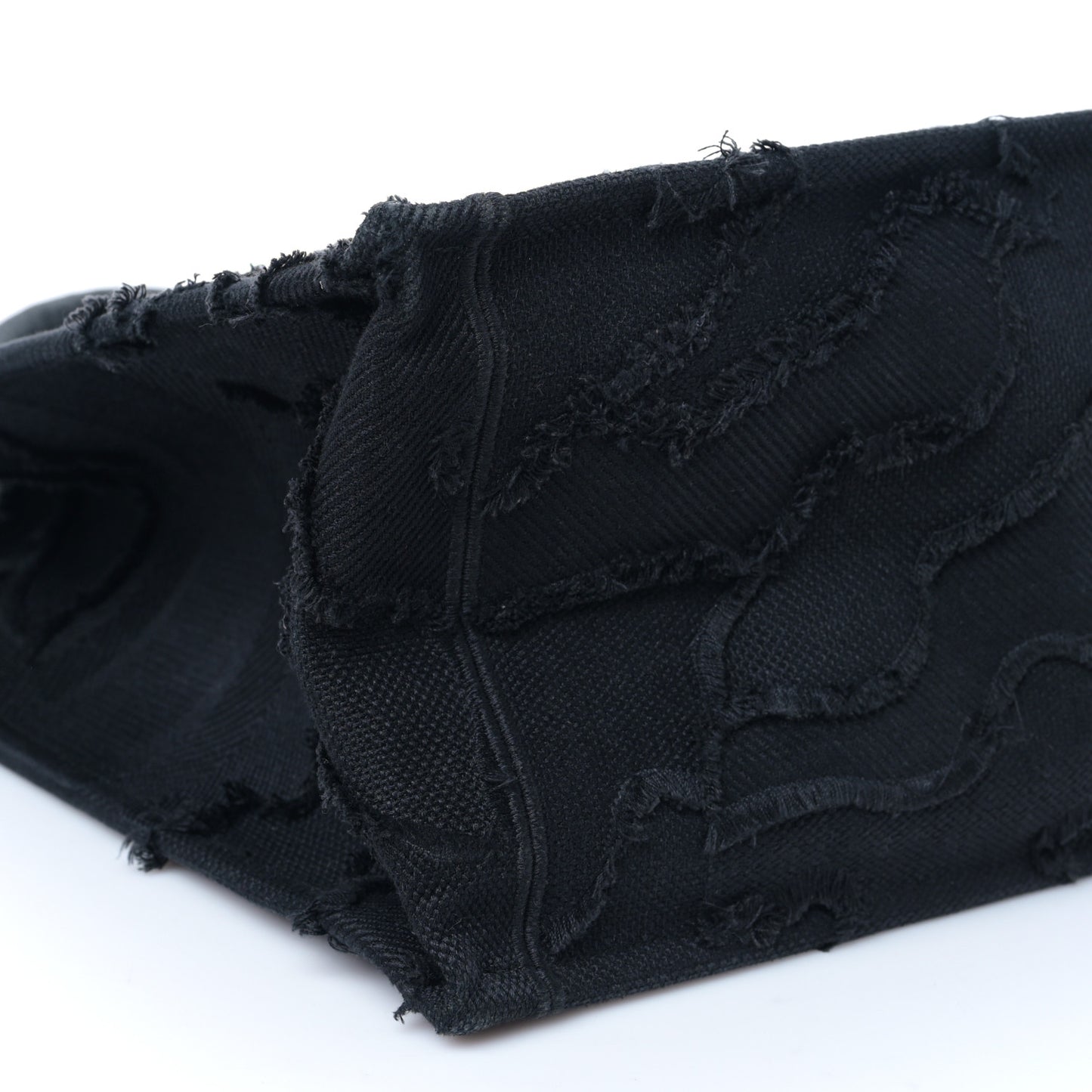 Canvas Embroidered Camouflage Book Tote Blue