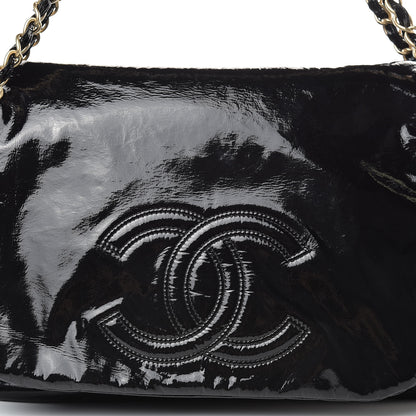 Chanel Vinyl XL Rock and Chain Flap Black 8 of 10