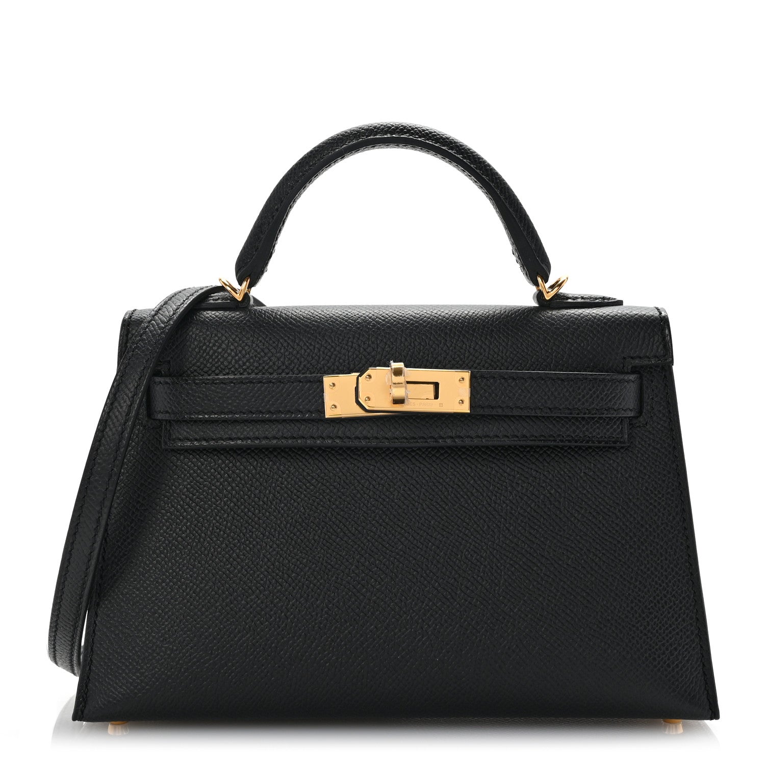 Hermes Epsom Mini Kelly Sellier 20 Black 1 of 11