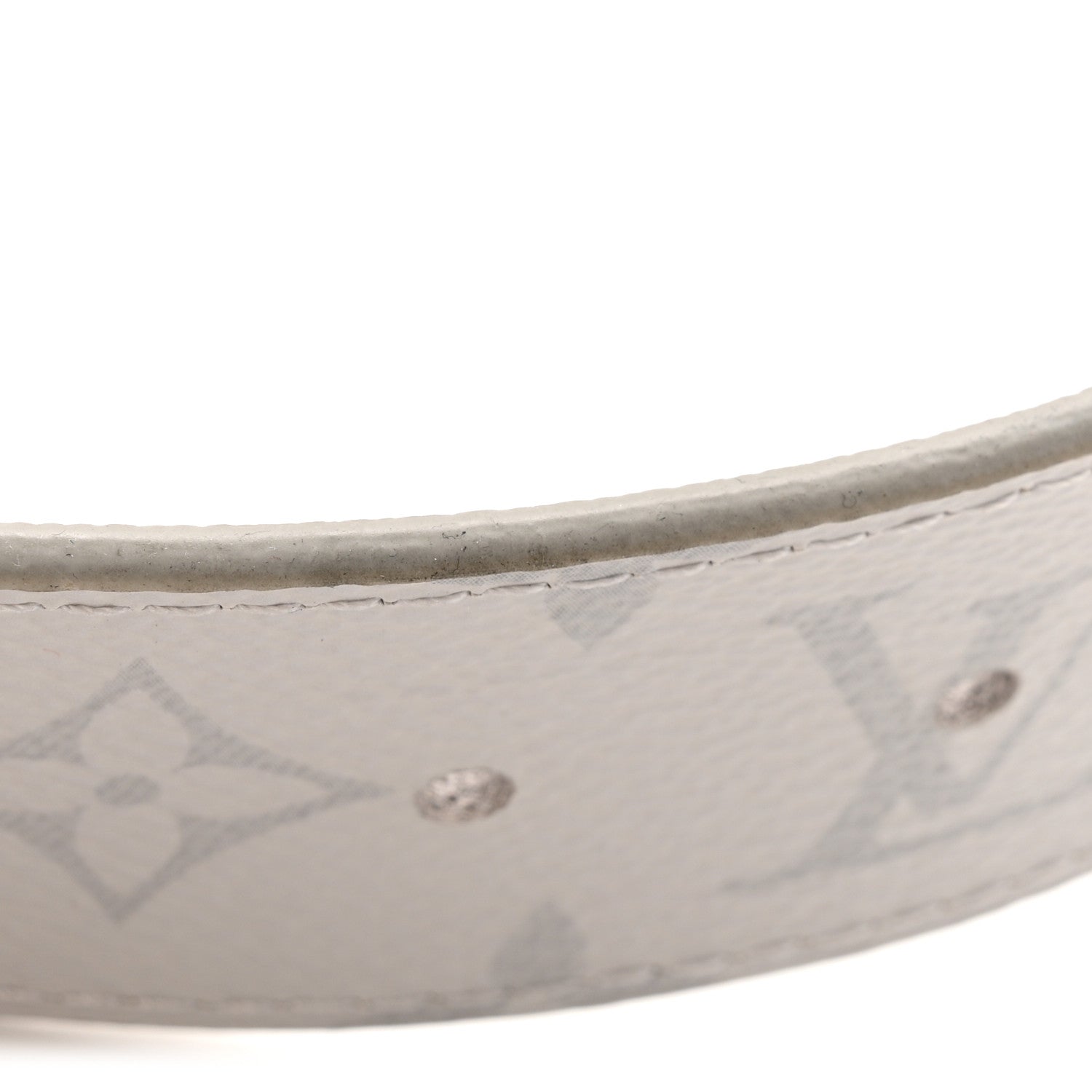 Louis Vuitton Taiga Monogram 40mm LV Initiales Belt 85 34 White 9 of 9