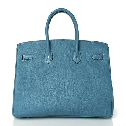 Hermes Togo Birkin 35 Blue Jean 14 of 30
