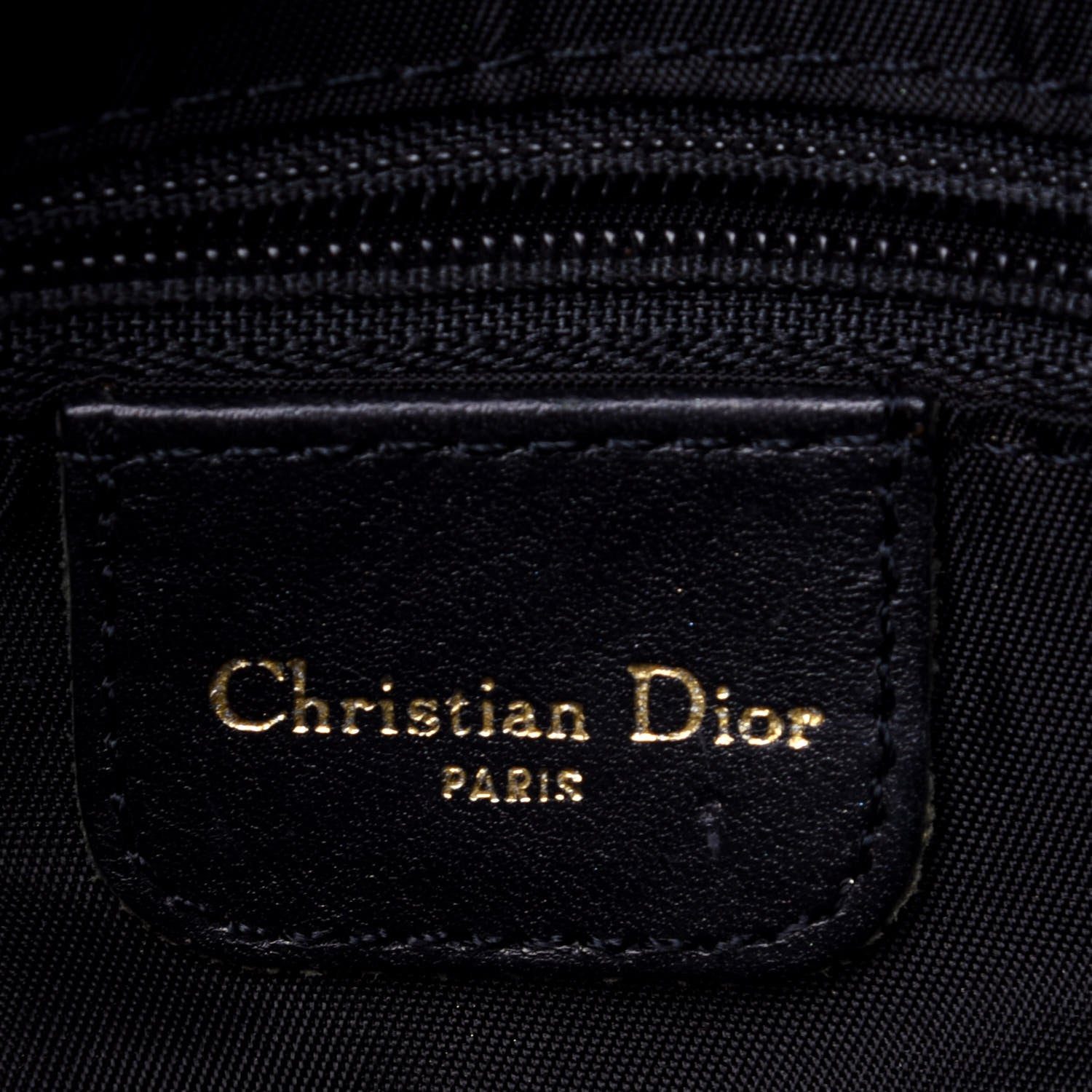 Christian Dior Canvas Leopard Print Ostrich Saddle Bag Brown Green 5 of 14