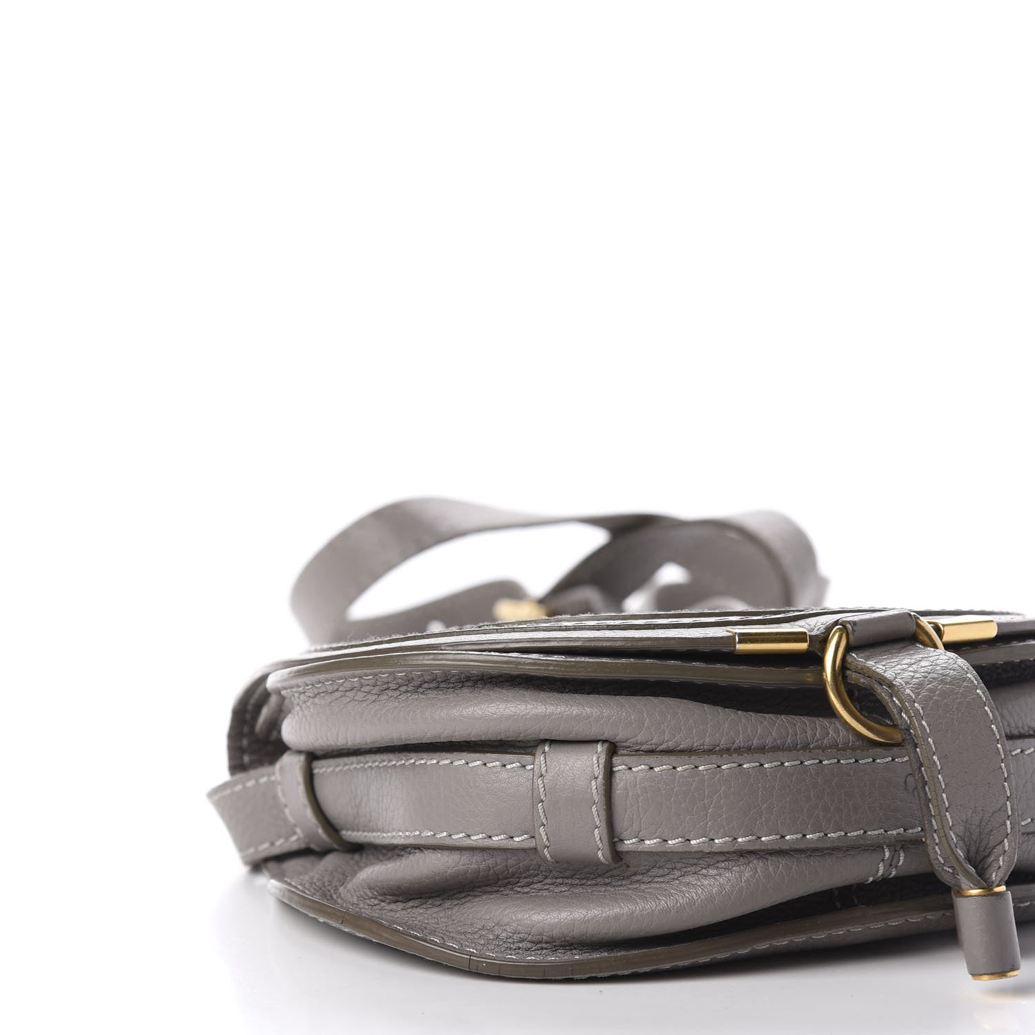Chloe Calfskin Mini Marcie Round Crossbody Bag Cashmere Grey 6 of 13