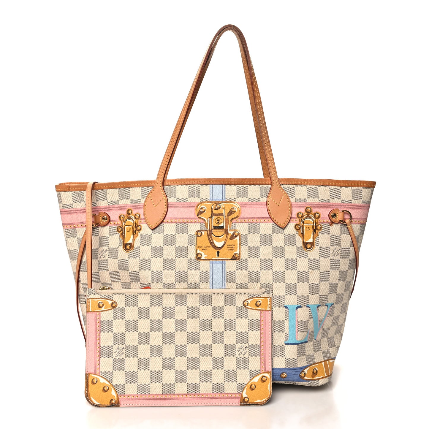 Damier Azur Summer Trunks Neo Neverfull MM