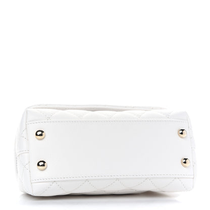 Chanel Caviar Quilted Extra Mini Coco Handle Flap White 4 of 9