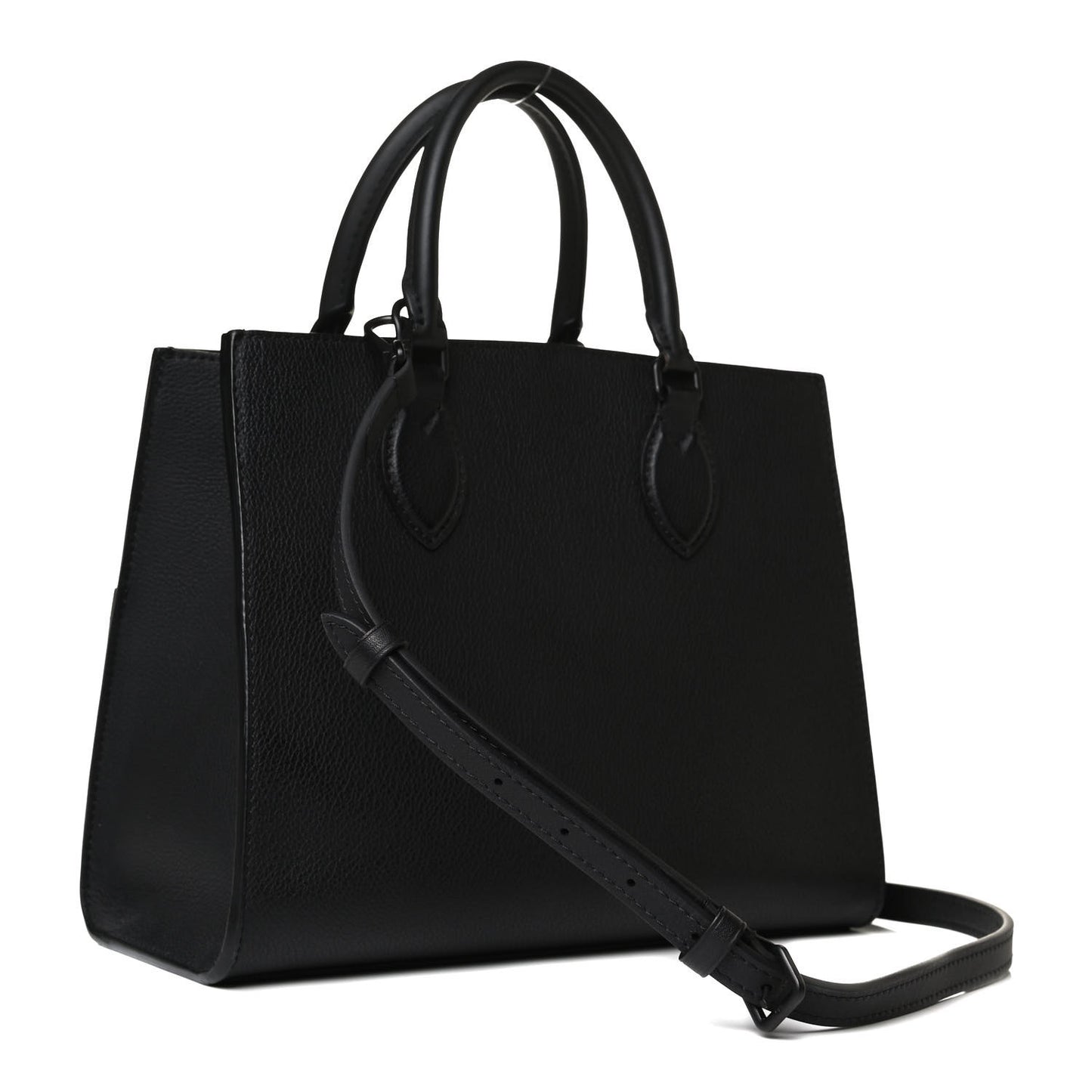 Soft Calfskin Lockme Tote PM Black