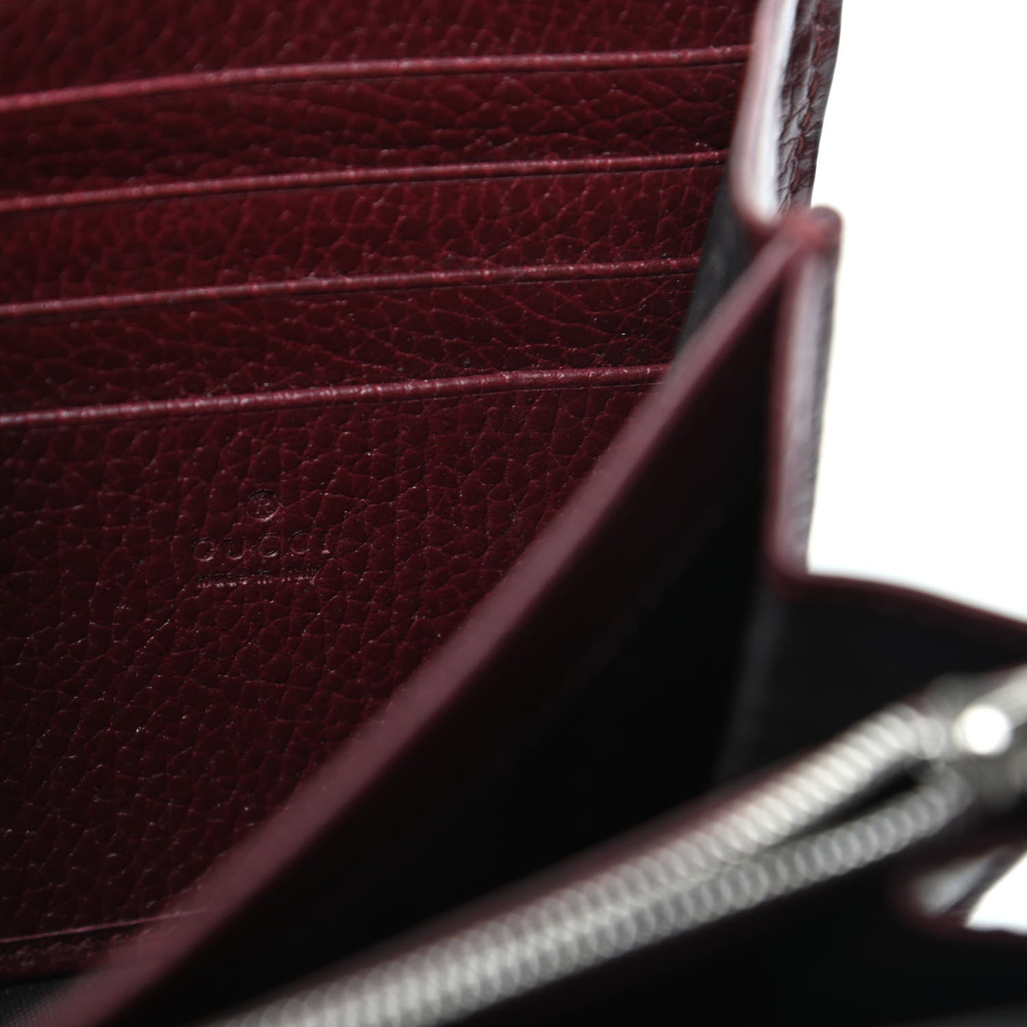 Gucci Dollar Calfskin Crystal Mini Dionysus Chain Wallet Vintage Bordeaux 6 of 9