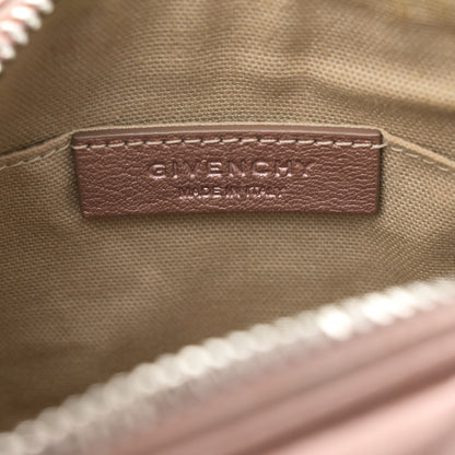 Givenchy Metallic Sugar Goatskin Small Antigona Beauty Wristlet Light Pink 6 of 11