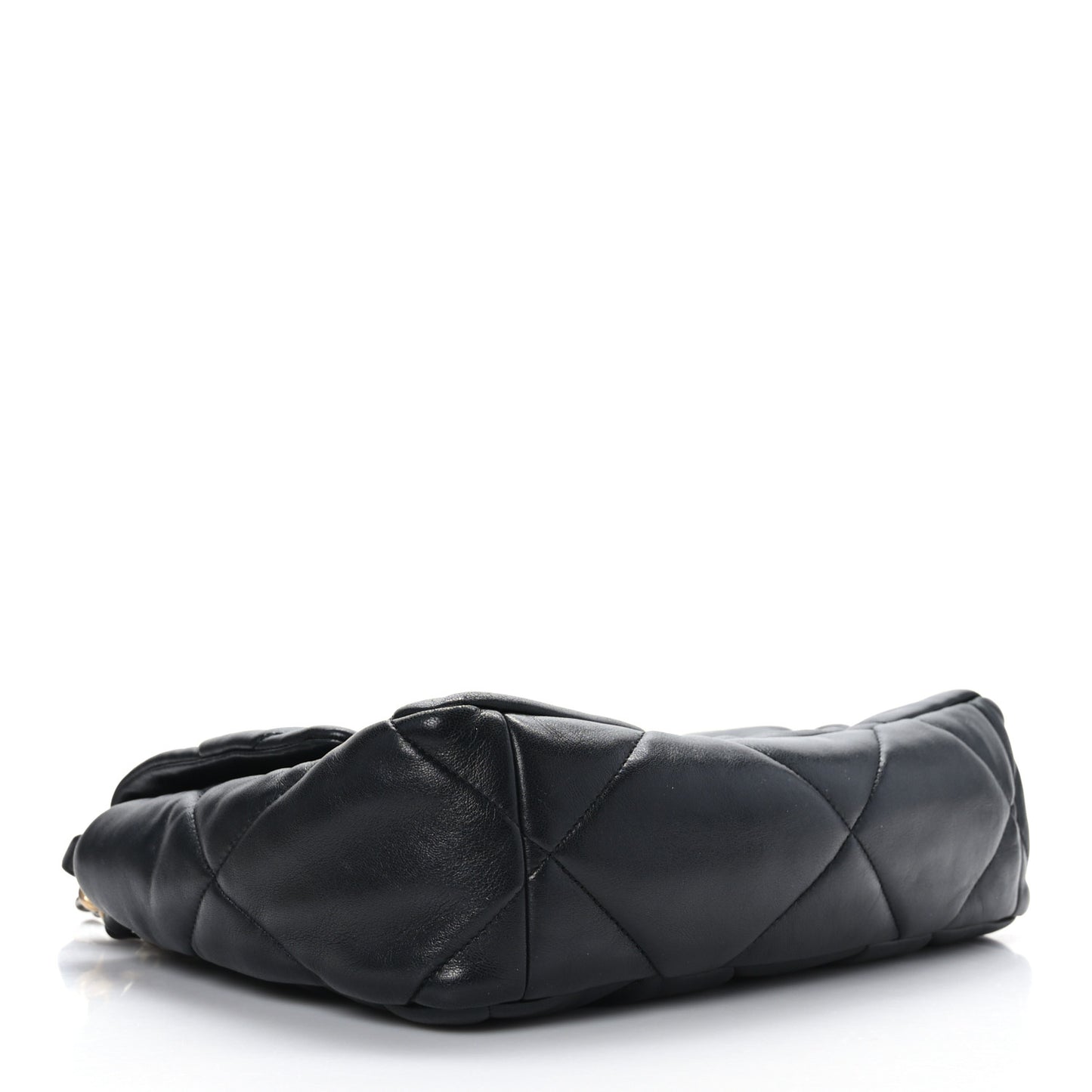 Lambskin Quilted Large Chanel 19 Flap Black