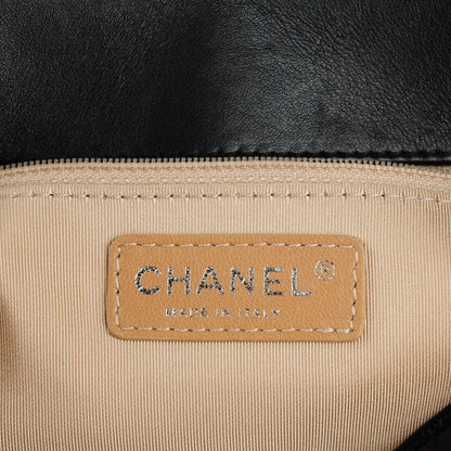 Chanel Glazed Crinkled Medium East West Flap Black 5 of 7