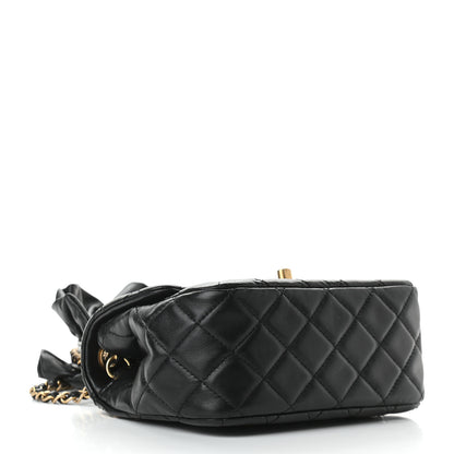 Chanel Lambskin Quilted Mini Romance Square Flap Black 4 of 9