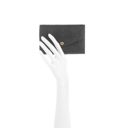 Louis Vuitton Empreinte Compact Curieuse Wallet Black 2 of 7