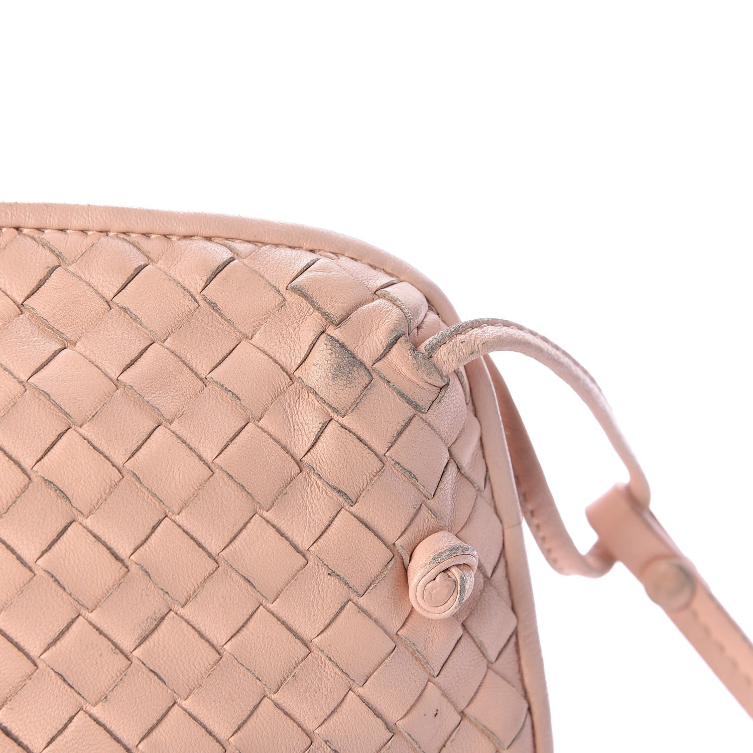 Bottega Veneta Nappa Intrecciato Pillow Crossbody Messenger Flamingo 15 of 17
