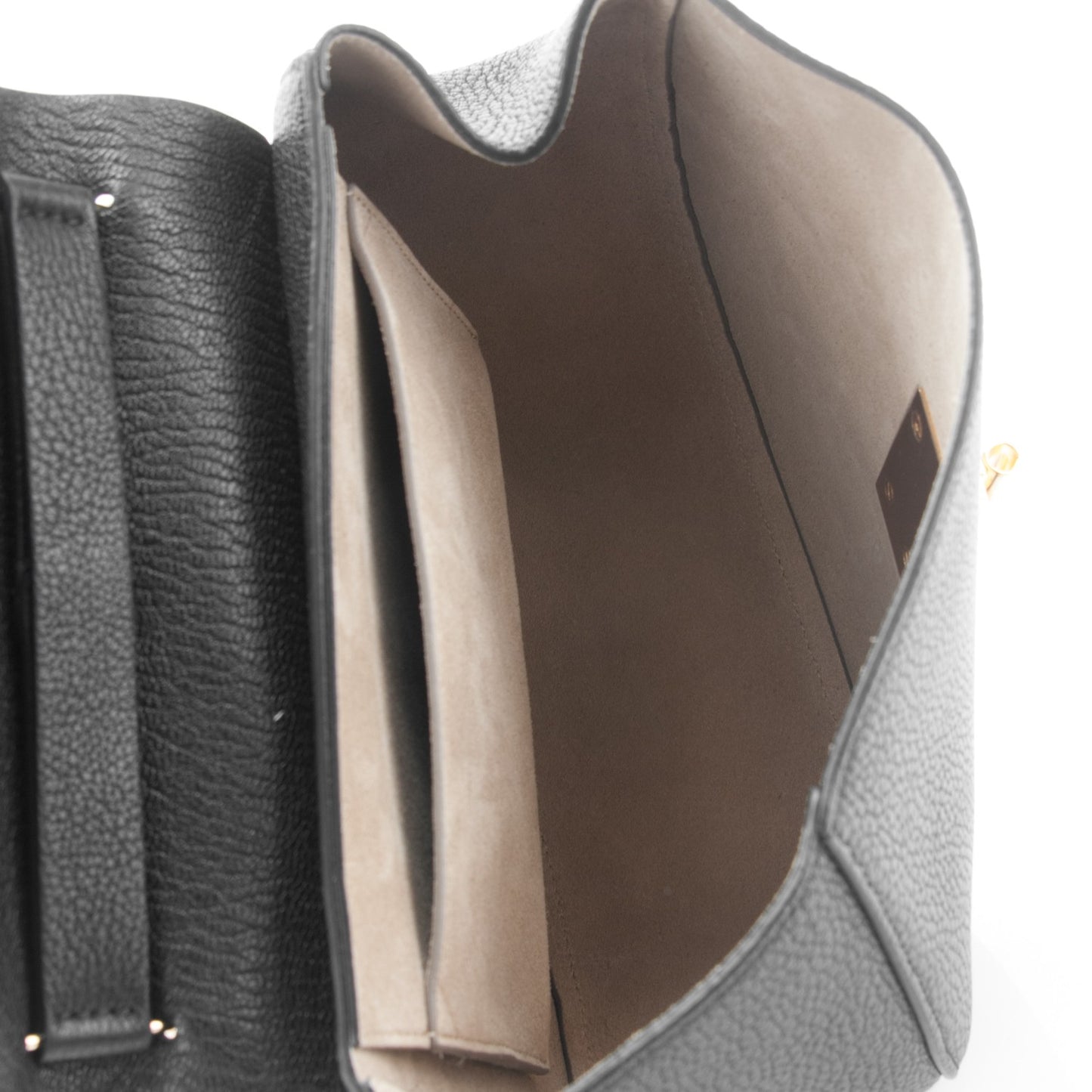 Grained Lambskin Drew Shoulder Bag Black