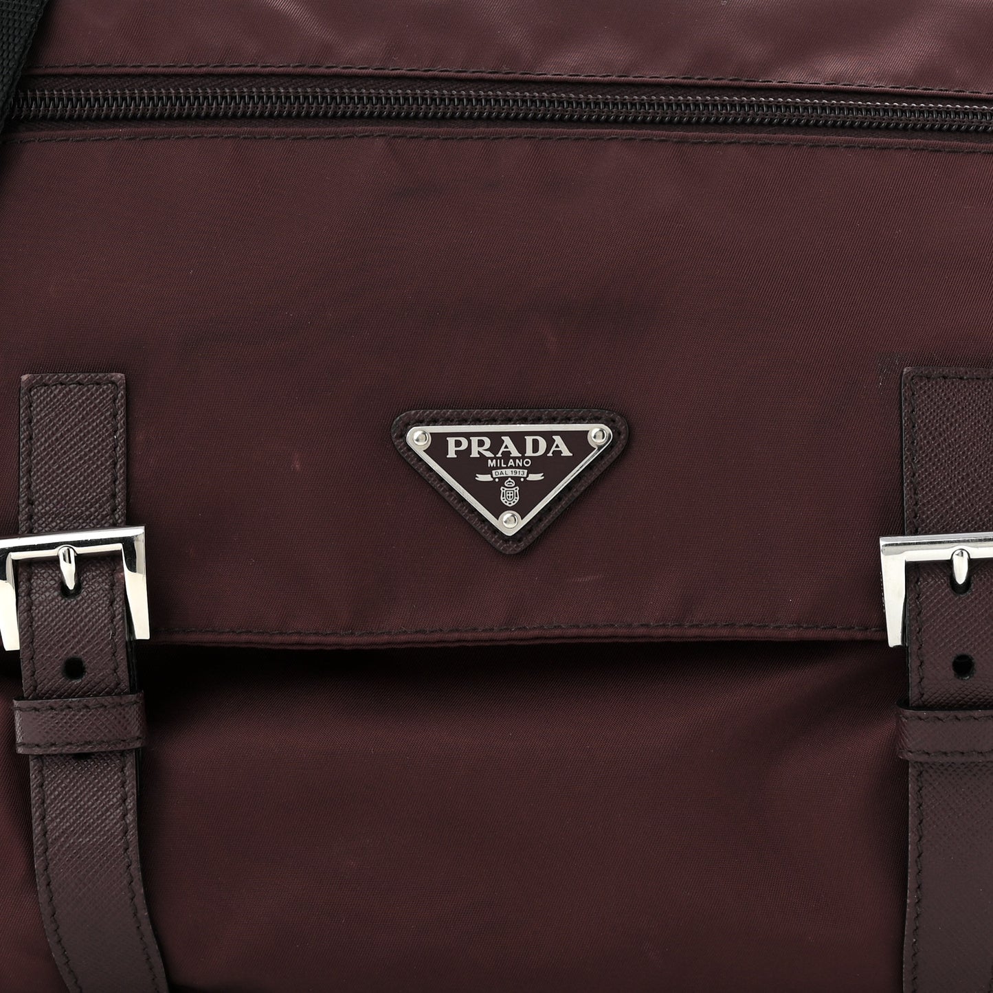 Nylon Vela Messenger Bag Bordeaux