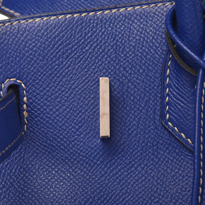 Hermes Epsom Candy Birkin 30 Bleu Electrique Mykonos 28 of 32