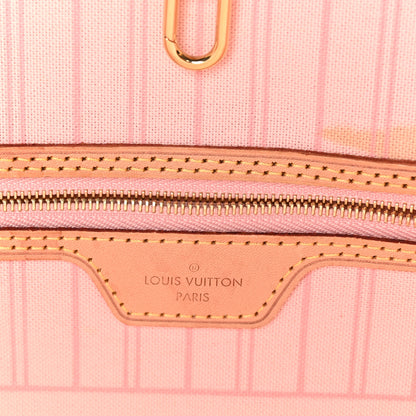 Louis Vuitton Damier Azur Neo Neverfull MM Rose Ballerine 6 of 9
