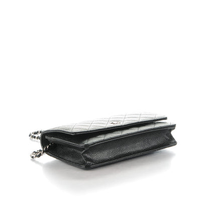 Chanel Caviar Quilted Wallet On Chain WOC Black 4 of 8