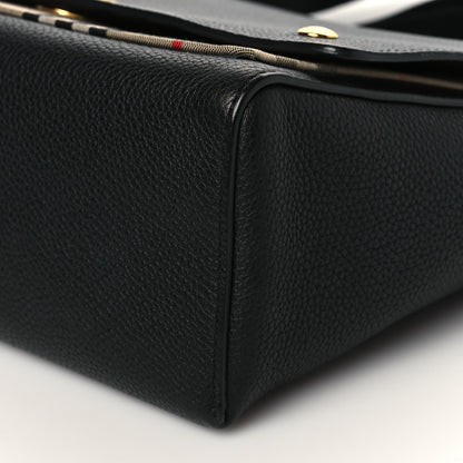 Burberry Grainy Calfskin Vintage Check Note Crossbody Bag Black 11 of 11