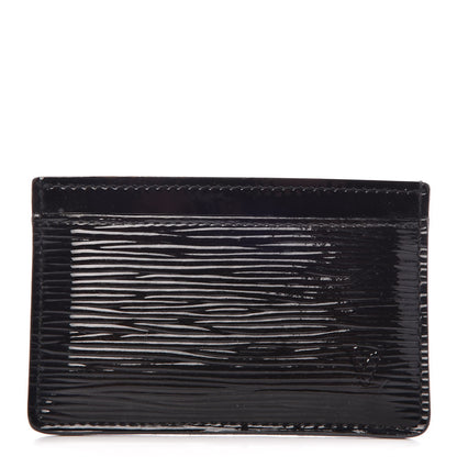 Louis Vuitton Epi Electric Card Holder Black 1 of 7
