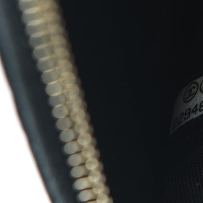 Chanel Caviar Camellia Embossed Key Holder Case Black 7 of 7