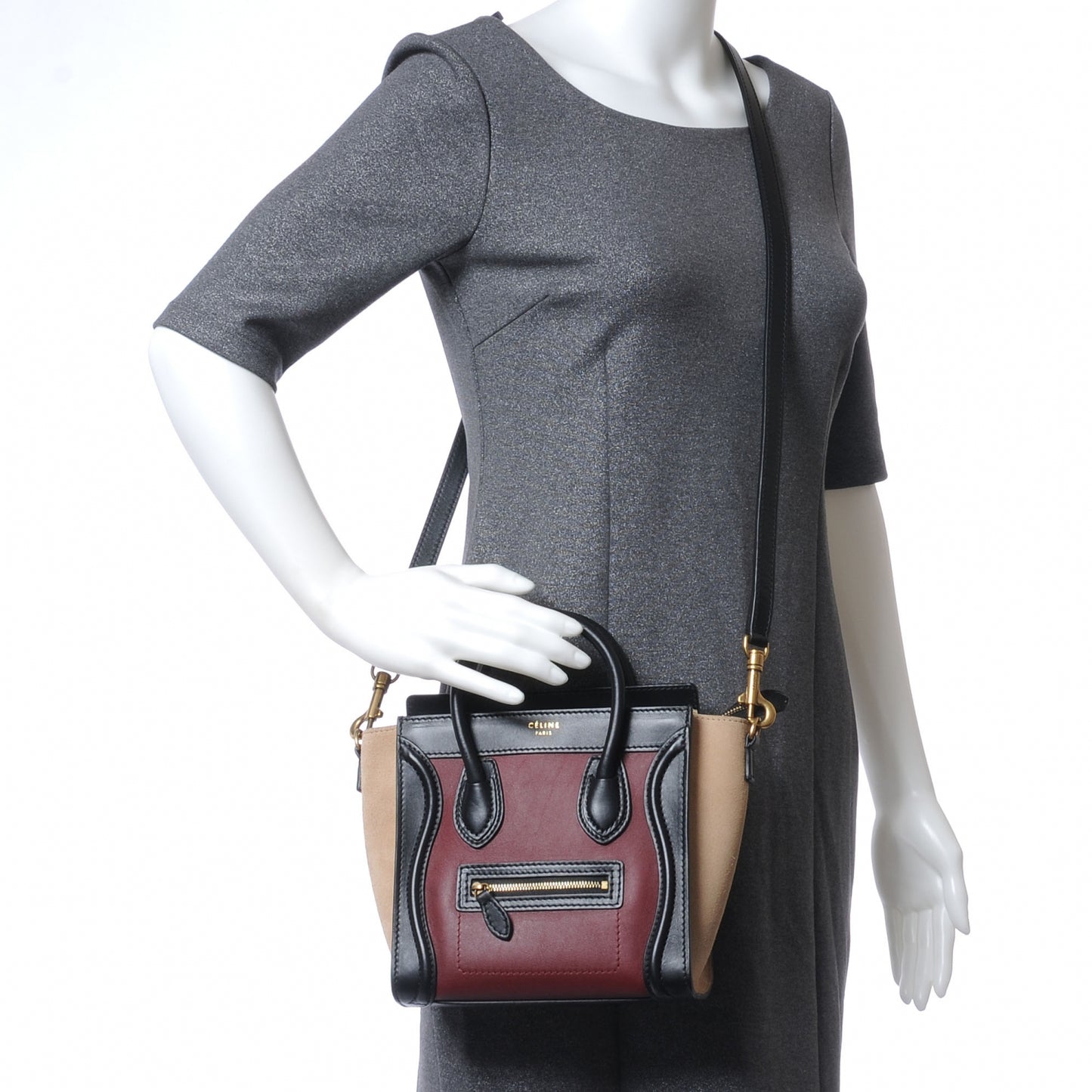 Smooth Calfskin Nano Tri-Color Luggage