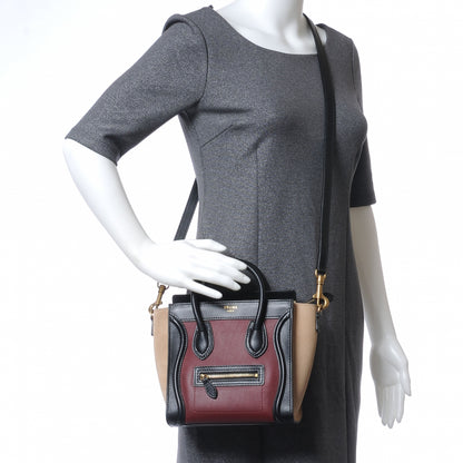 Celine Smooth Calfskin Nano Tri-Color Luggage 2 of 8