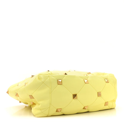 Valentino Garavani Nappa Medium Roman Stud Tote Lime Sorbet 4 of 8
