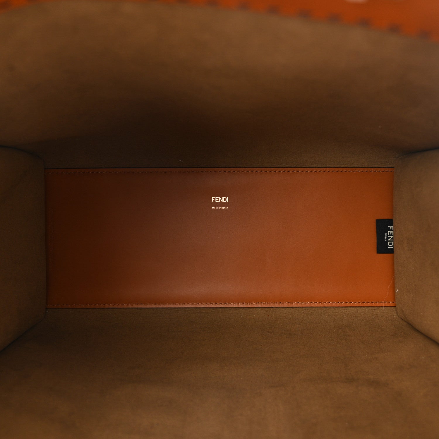 Fendi Vitello King Plexiglass Medium Fendi Sunshine Shopper Tote Cuoio 5 of 9