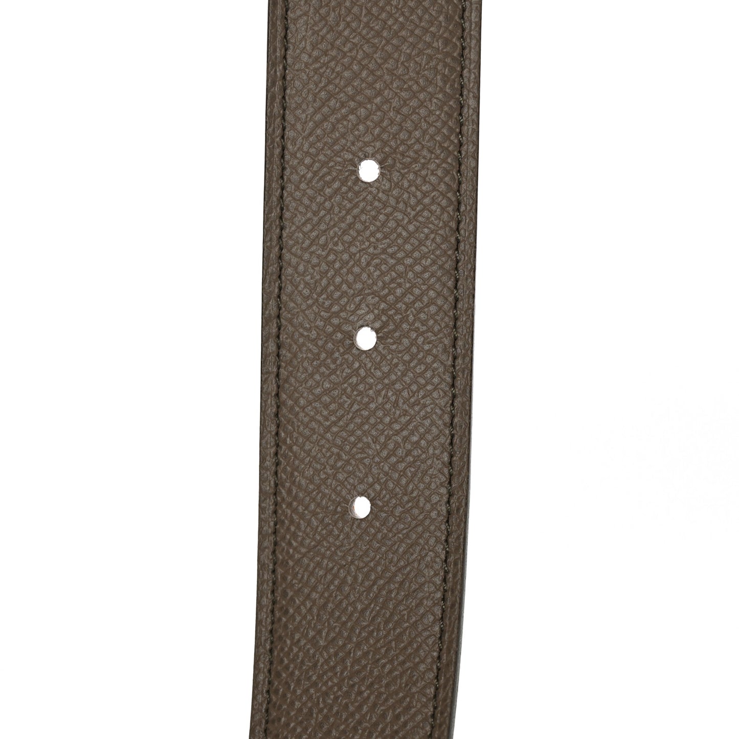 Swift Epsom 32mm Au Carre H Belt 95 Etoupe Orange