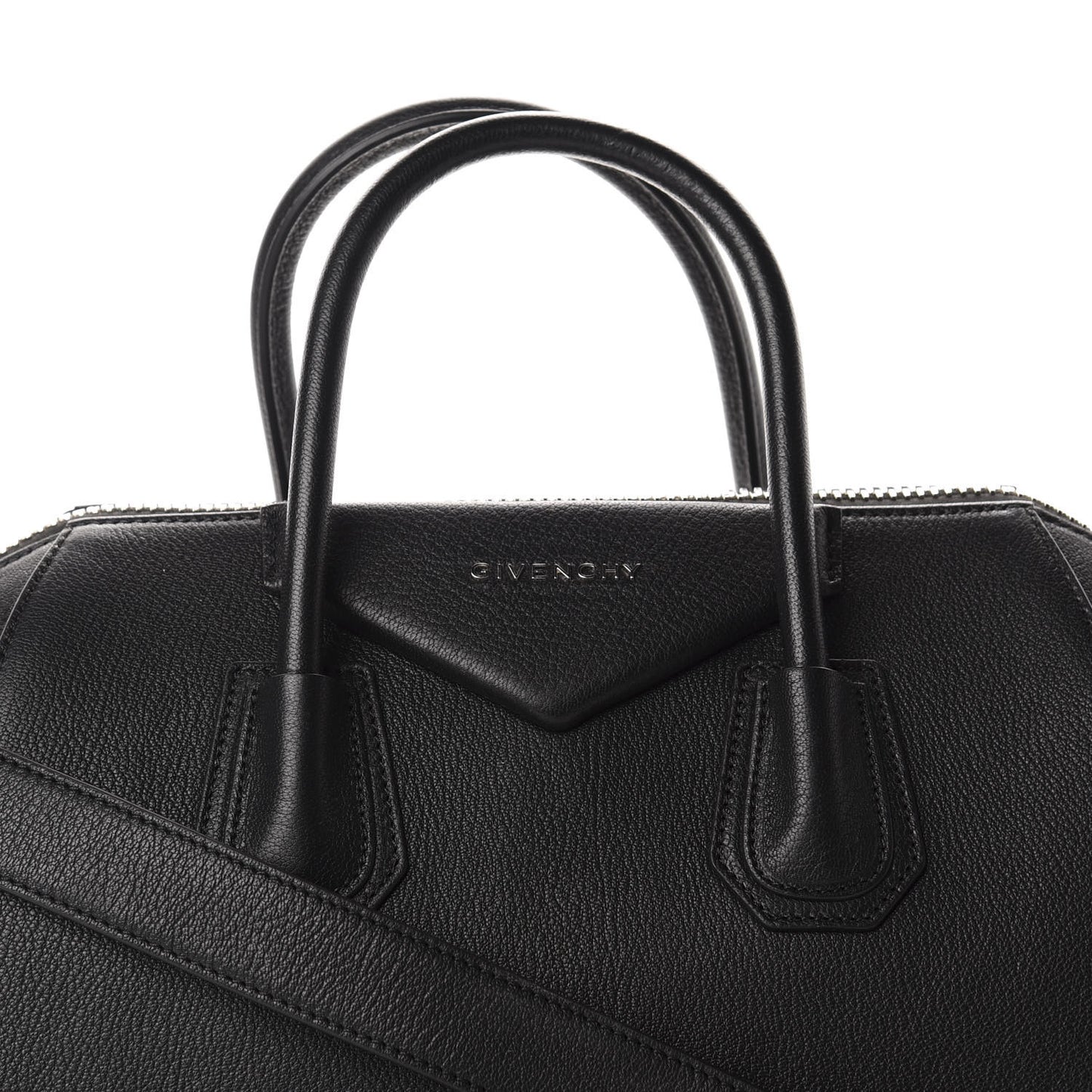 Sugar Goatskin Medium Antigona Black