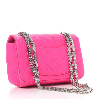 Chanel Goatskin Quilted 2.55 Reissue Mini Flap Fluorescent Pink 3 of 9