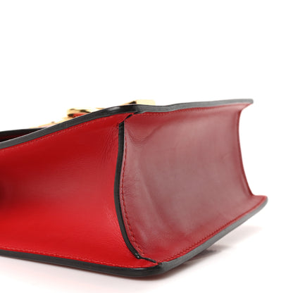 Gucci Calfskin Mini Sylvie Top Handle Bag Hibiscus Red 8 of 9