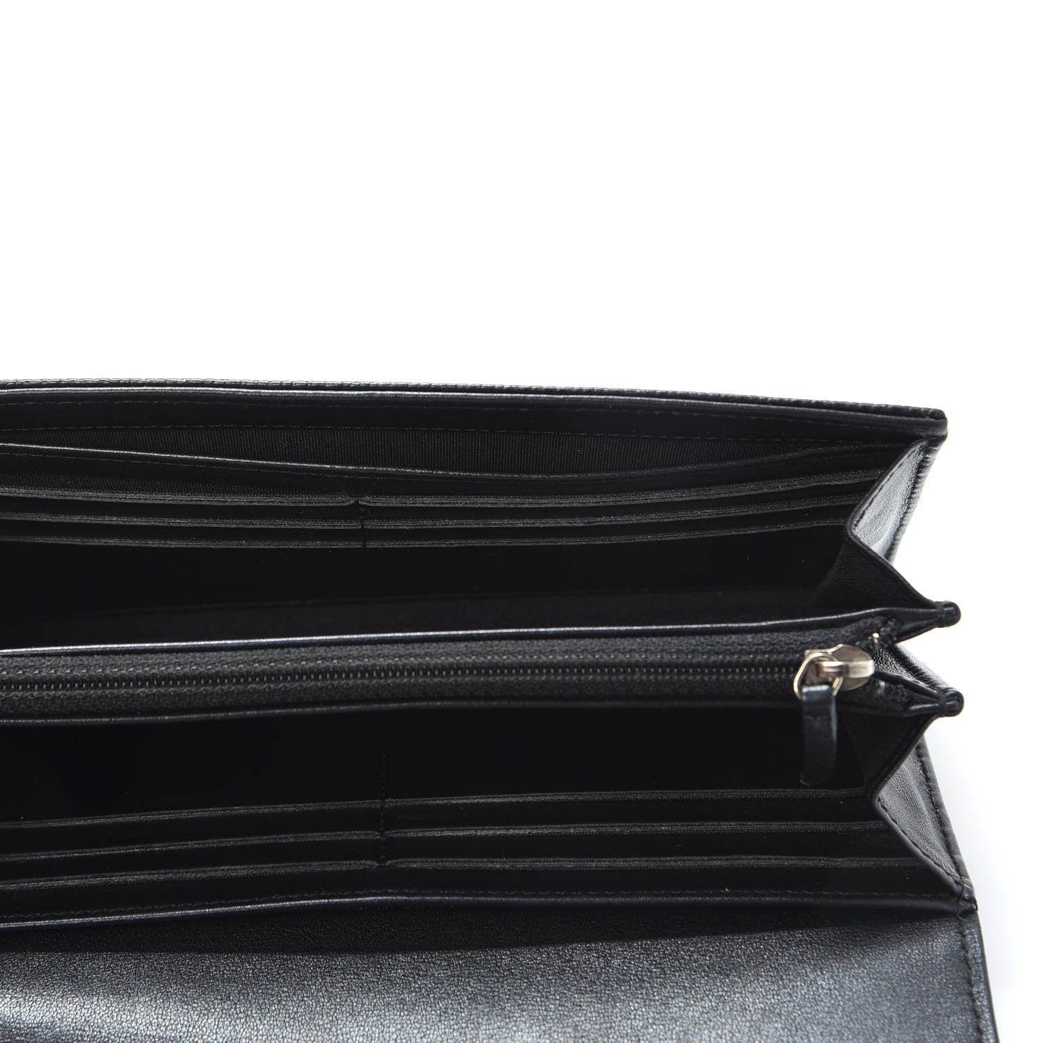 Chanel Caviar Timeless CC Large Gusset Flap Wallet Black 4 of 10