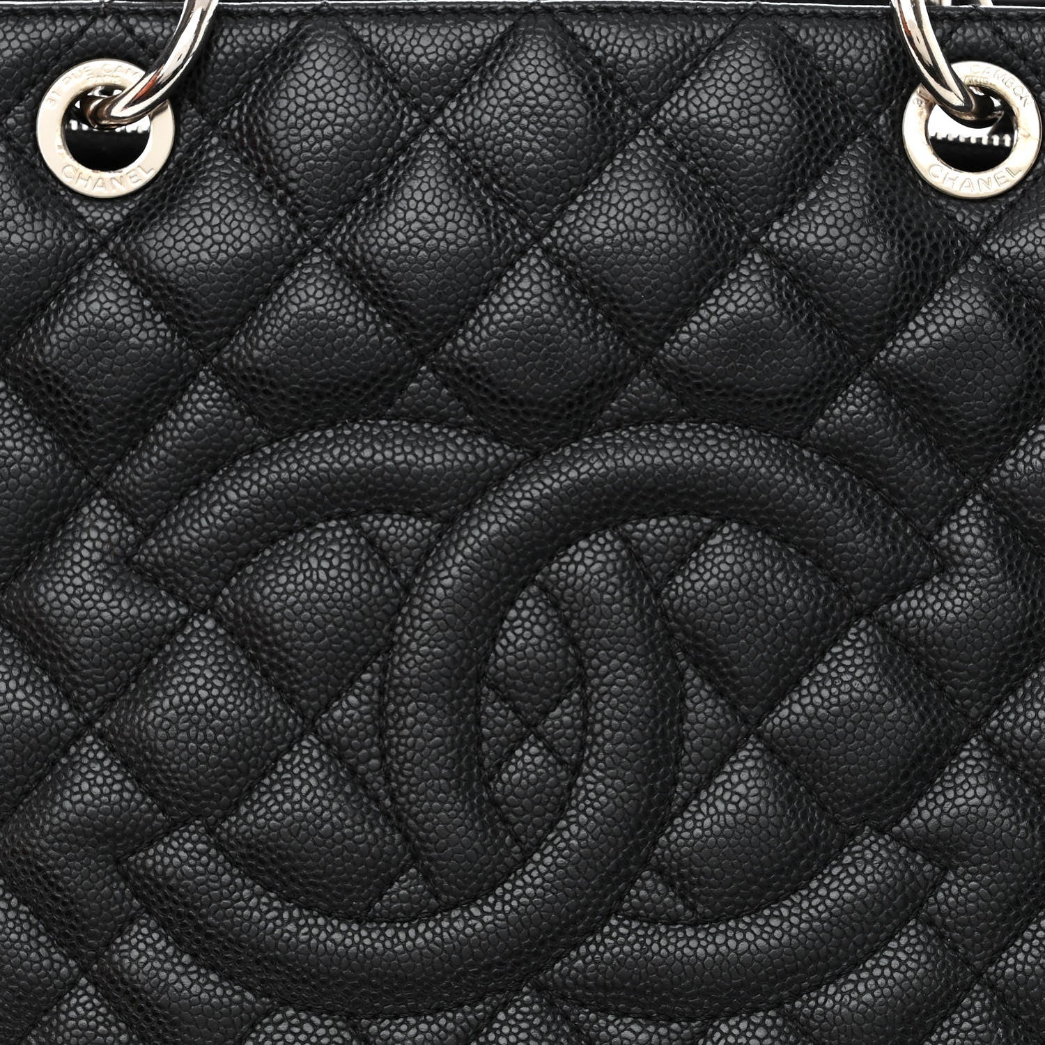 Chanel Caviar Quilted Grand Shopping Tote GST Black 8 of 14