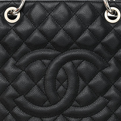 Chanel Caviar Quilted Grand Shopping Tote GST Black 8 of 14
