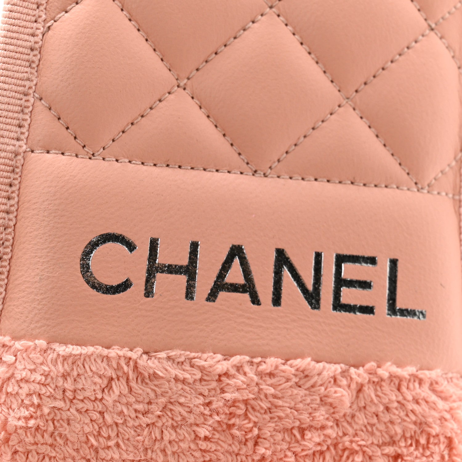Chanel Lambskin CC Flat Mules L Light Pink 6 of 9