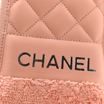 Chanel Lambskin CC Flat Mules L Light Pink 6 of 9