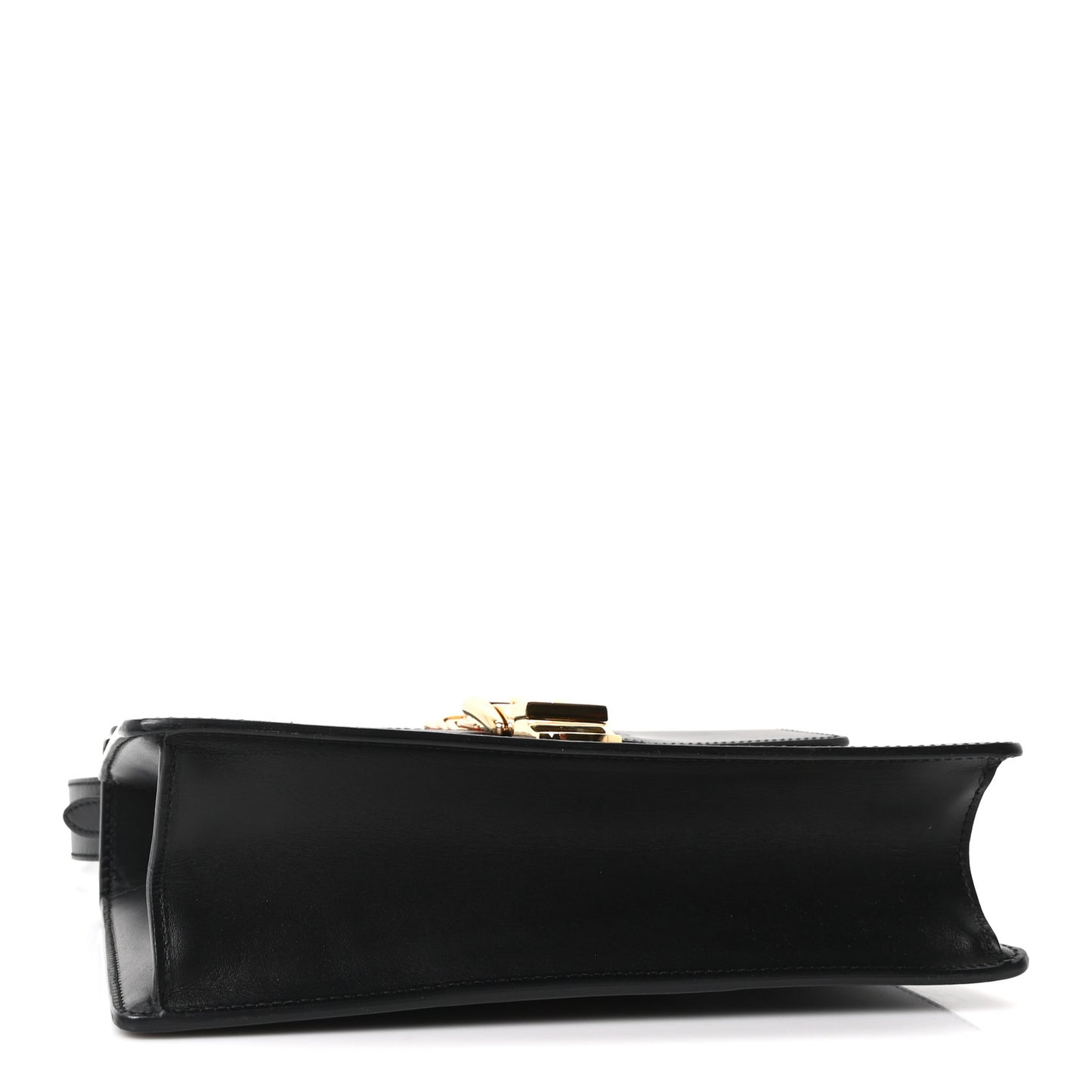 Calfskin Small Sylvie Shoulder Bag Black