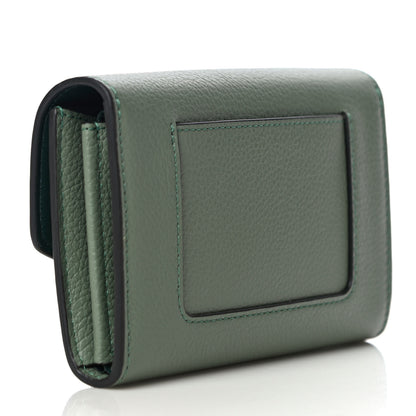 Mulberry Small Classic Grain Medium Darley Wallet Cambridge Green 3 of 12