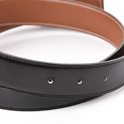 Hermes Box Togo Martelee H Belt 32mm Belt 85 Black Gold 4 of 7