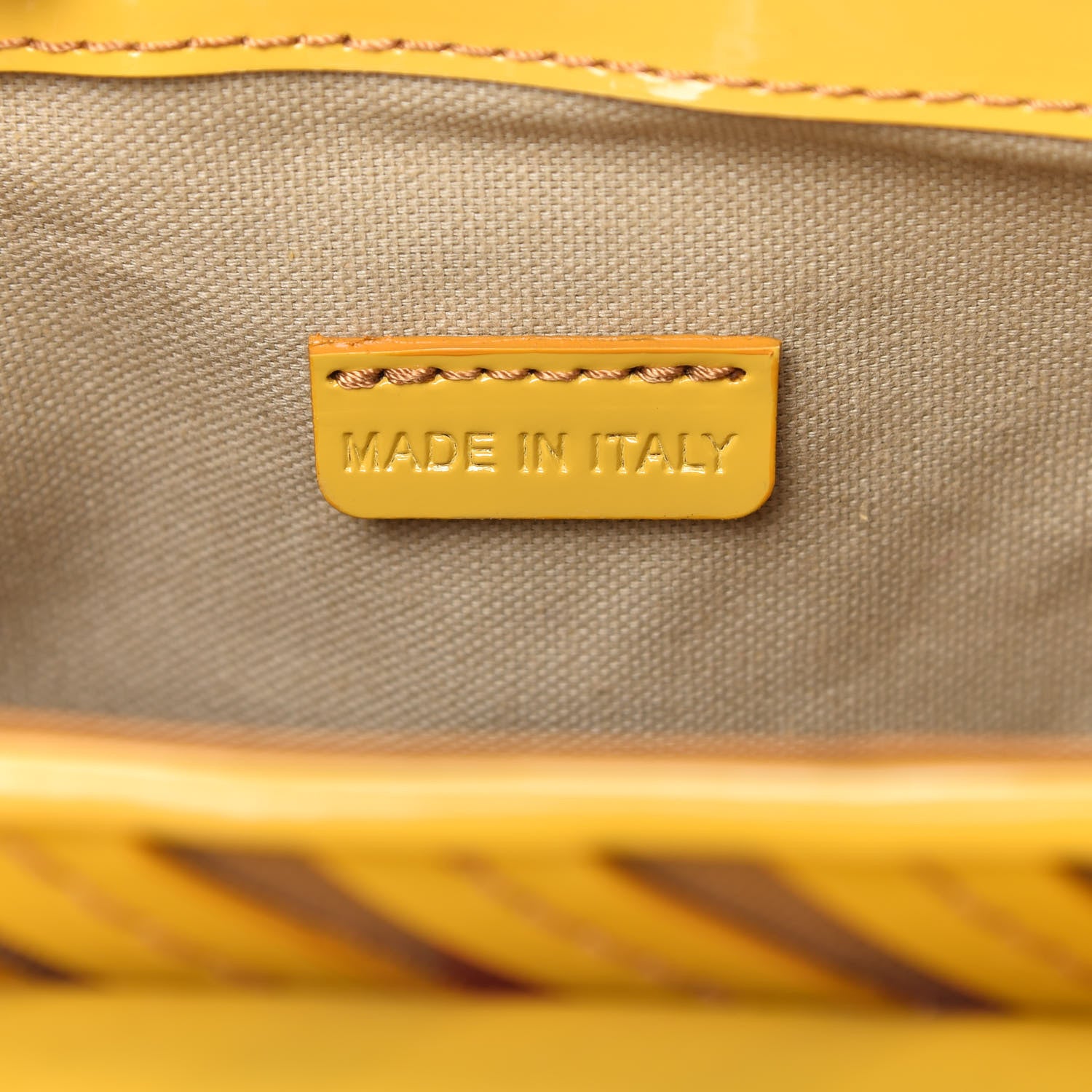 Burberry Patent Lilford Check Crossbody Bag Yellow 9 of 11
