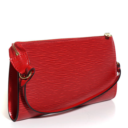 Louis Vuitton Epi Pochette Accessories 24 Castillan Red 3 of 7