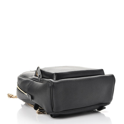 Gucci Pebbled Calfskin Soho Chain Backpack Black 4 of 9