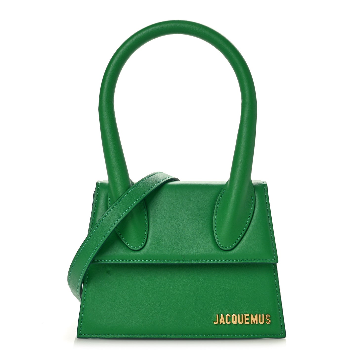 Smooth Calfskin Le Chiquito Moyen Green