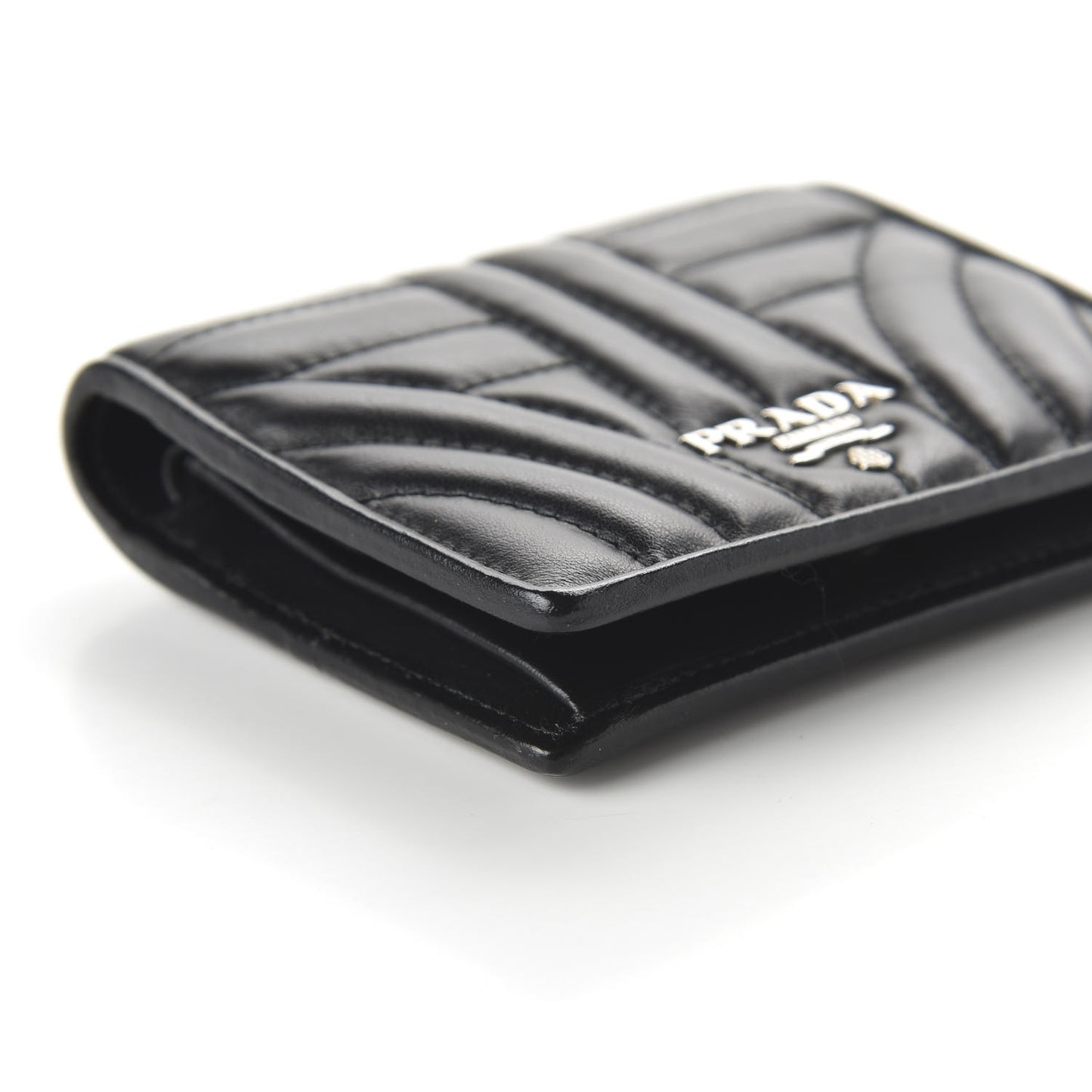 Soft Calfskin Impunture Diagramme Wallet Black